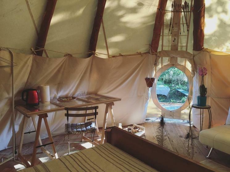 Tipi Lodge Dans La Foret Мімізан Екстер'єр фото